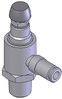 1/8" NPT:5/32" OD Tubing Right Angle Flow Control ACK 53-02